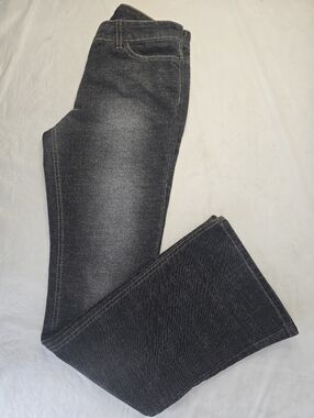 Kenneth Cole Flare Jeans Gray Cotton Stretch Western Denim USA Women's 4